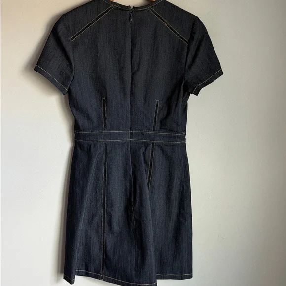 NEW Cinq à Sept Giana Stretch Denim Minidress 4 - Picture 3 of 13